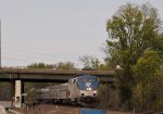 AMTK 85 arriving on train 55 Vermonter